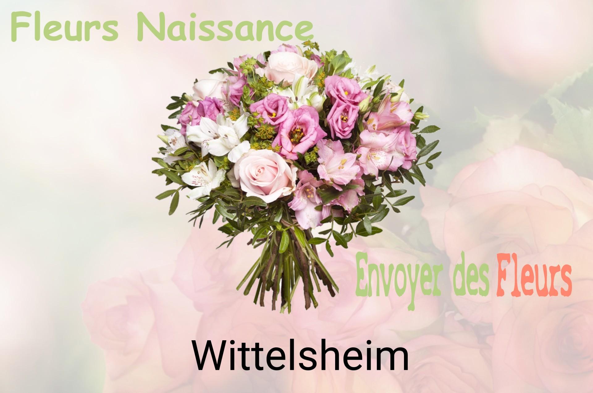 Bouquet de fleurs de naissance livré à Wittelsheim